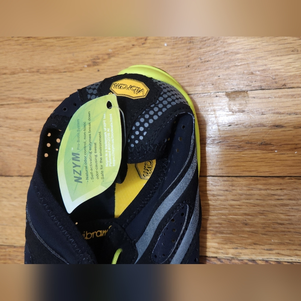 Vibram FiveFingers Men’s Barefoot Minimalist Training Shoes Black Yellow Size 12 - Picture 7 of 9